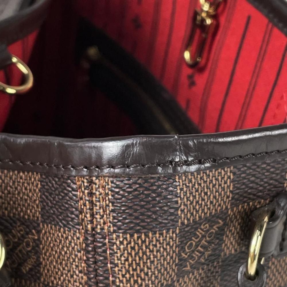 Louis Vuitton Neverfull PM Handbag Shopping Tote Bag Damier Brown - Picture 5 of 7